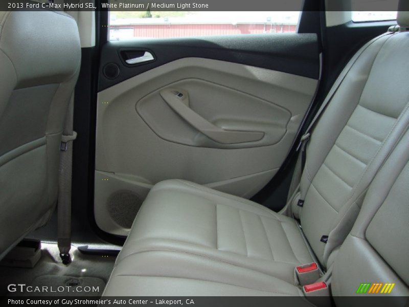 White Platinum / Medium Light Stone 2013 Ford C-Max Hybrid SEL