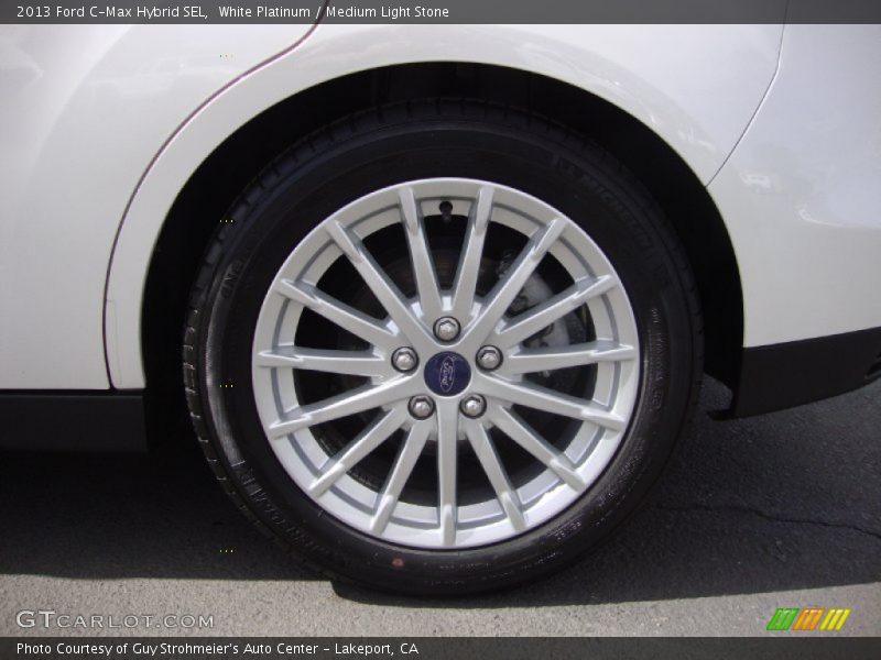 White Platinum / Medium Light Stone 2013 Ford C-Max Hybrid SEL