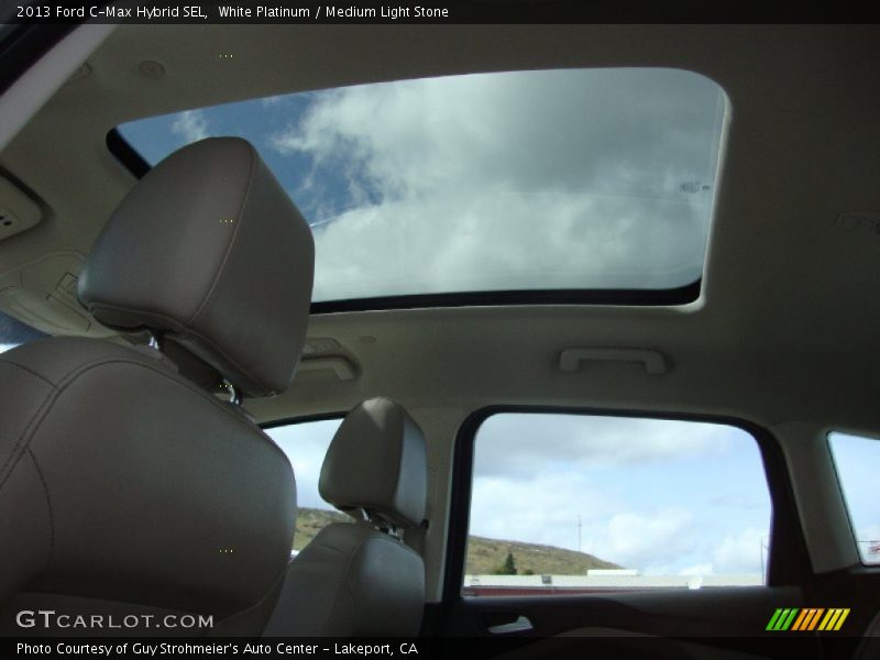 White Platinum / Medium Light Stone 2013 Ford C-Max Hybrid SEL
