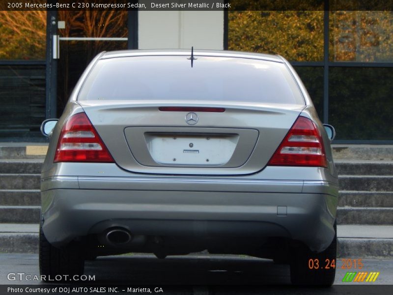 Desert Silver Metallic / Black 2005 Mercedes-Benz C 230 Kompressor Sedan