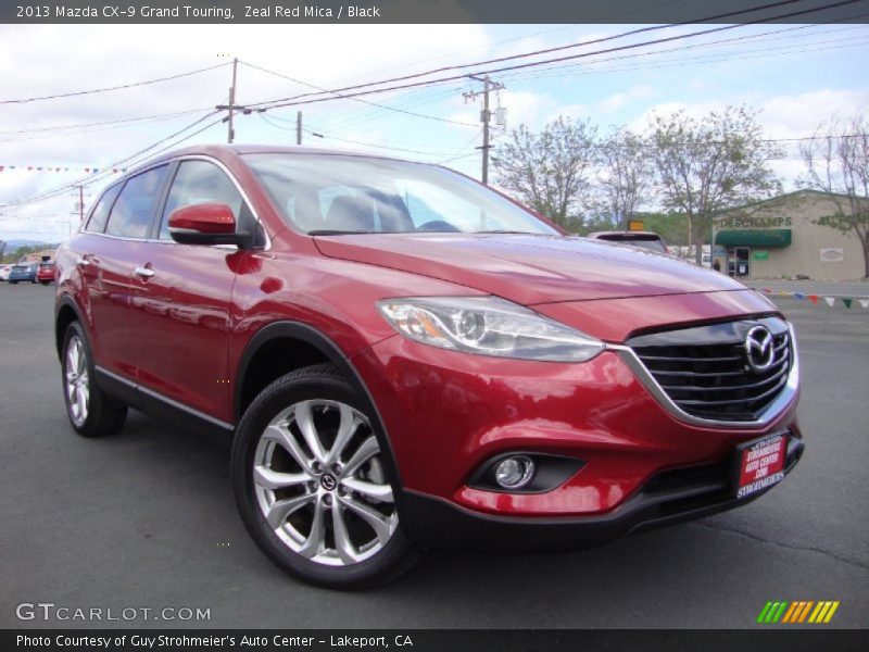 Zeal Red Mica / Black 2013 Mazda CX-9 Grand Touring