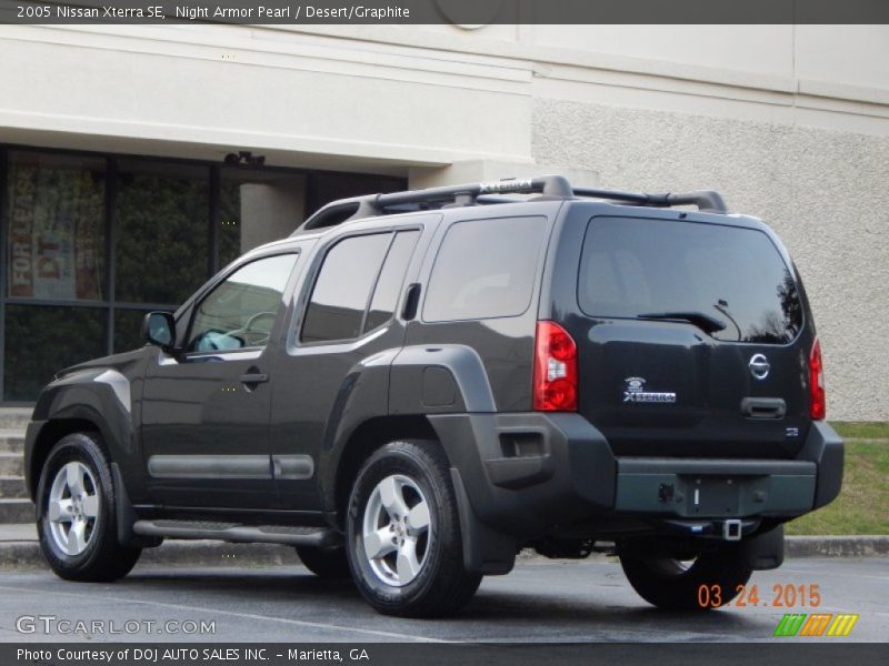 Night Armor Pearl / Desert/Graphite 2005 Nissan Xterra SE