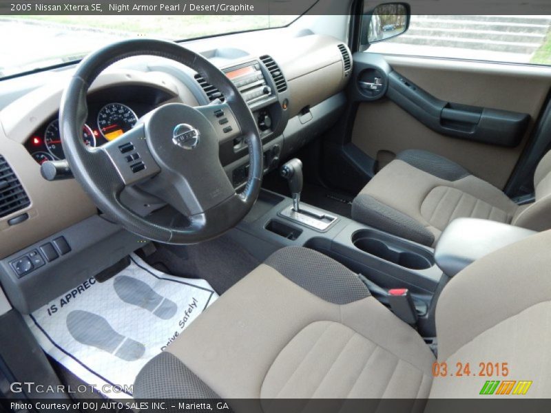 Night Armor Pearl / Desert/Graphite 2005 Nissan Xterra SE