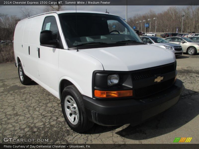 Summit White / Medium Pewter 2014 Chevrolet Express 1500 Cargo WT