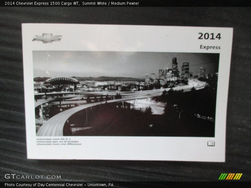 Summit White / Medium Pewter 2014 Chevrolet Express 1500 Cargo WT