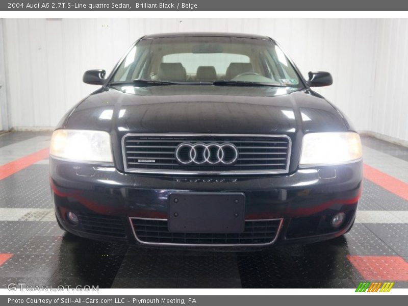 Brilliant Black / Beige 2004 Audi A6 2.7T S-Line quattro Sedan