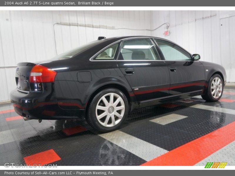 Brilliant Black / Beige 2004 Audi A6 2.7T S-Line quattro Sedan