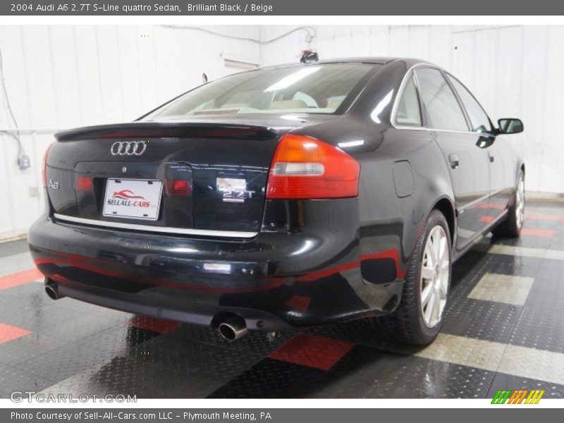 Brilliant Black / Beige 2004 Audi A6 2.7T S-Line quattro Sedan