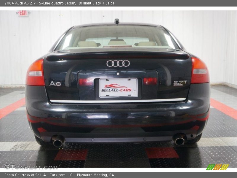 Brilliant Black / Beige 2004 Audi A6 2.7T S-Line quattro Sedan