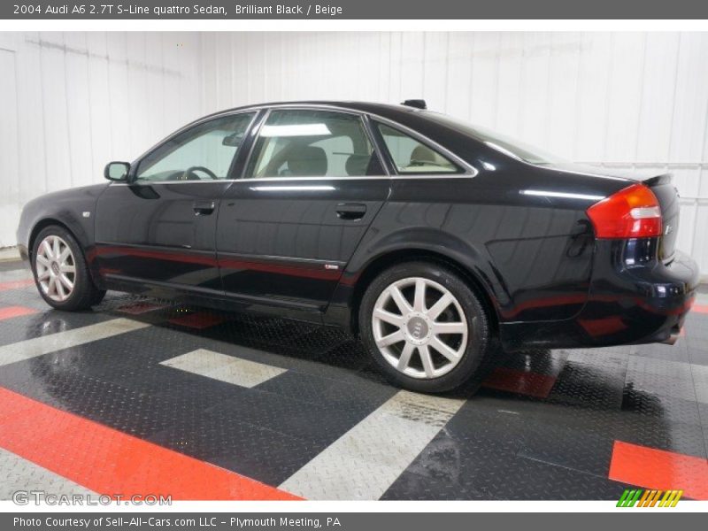 Brilliant Black / Beige 2004 Audi A6 2.7T S-Line quattro Sedan