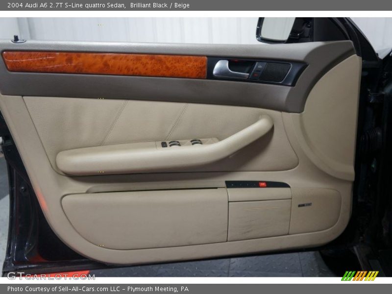 Brilliant Black / Beige 2004 Audi A6 2.7T S-Line quattro Sedan