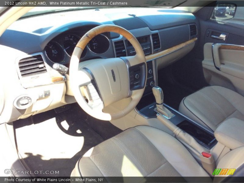 White Platinum Metallic Tri-Coat / Cashmere 2012 Lincoln MKZ AWD