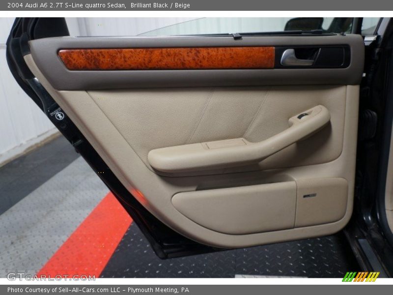 Brilliant Black / Beige 2004 Audi A6 2.7T S-Line quattro Sedan