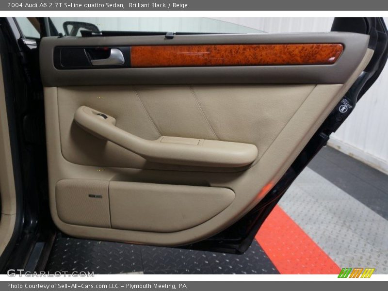 Brilliant Black / Beige 2004 Audi A6 2.7T S-Line quattro Sedan