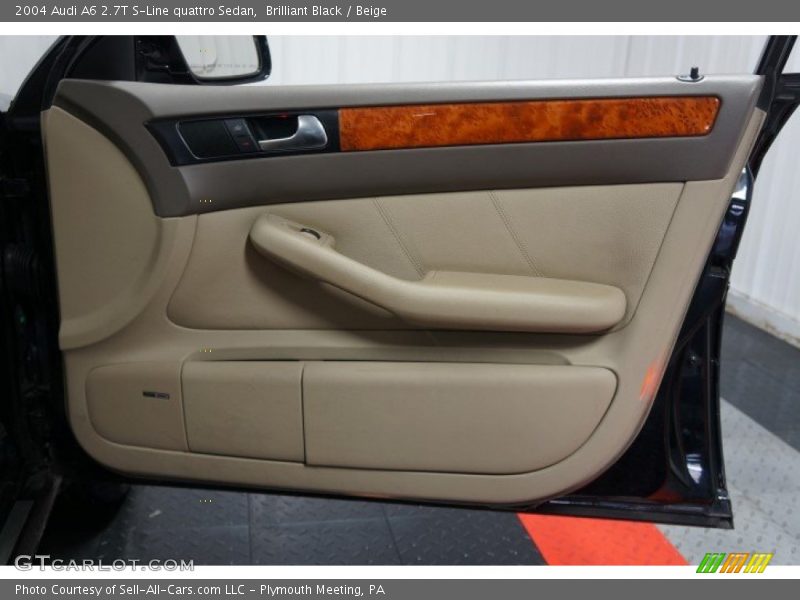 Brilliant Black / Beige 2004 Audi A6 2.7T S-Line quattro Sedan