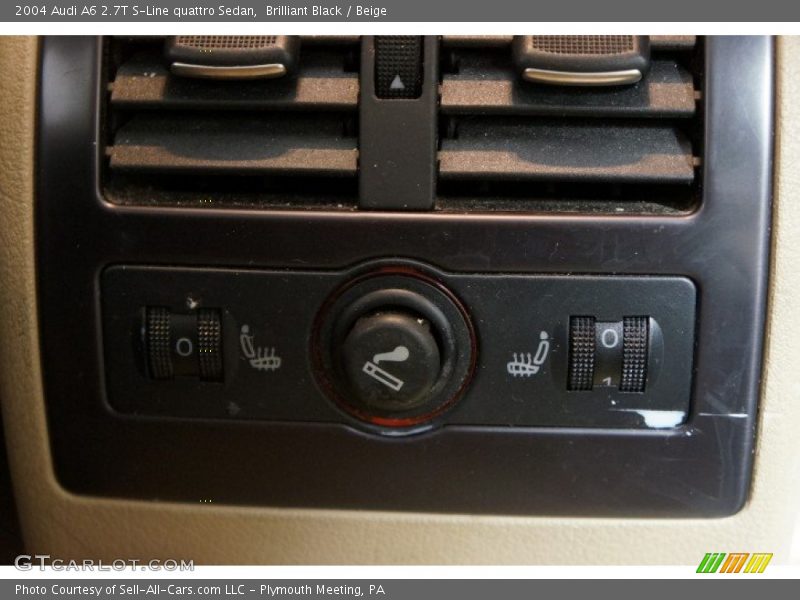 Brilliant Black / Beige 2004 Audi A6 2.7T S-Line quattro Sedan