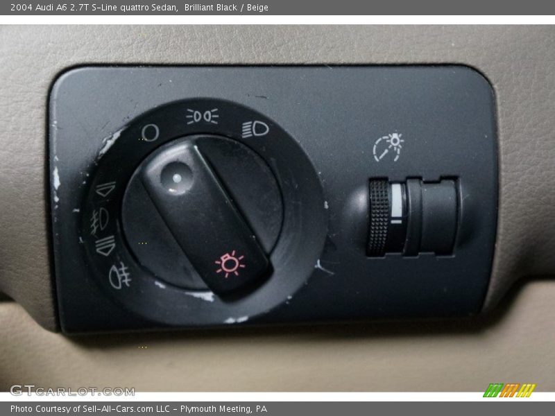 Brilliant Black / Beige 2004 Audi A6 2.7T S-Line quattro Sedan