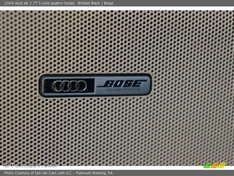 Brilliant Black / Beige 2004 Audi A6 2.7T S-Line quattro Sedan