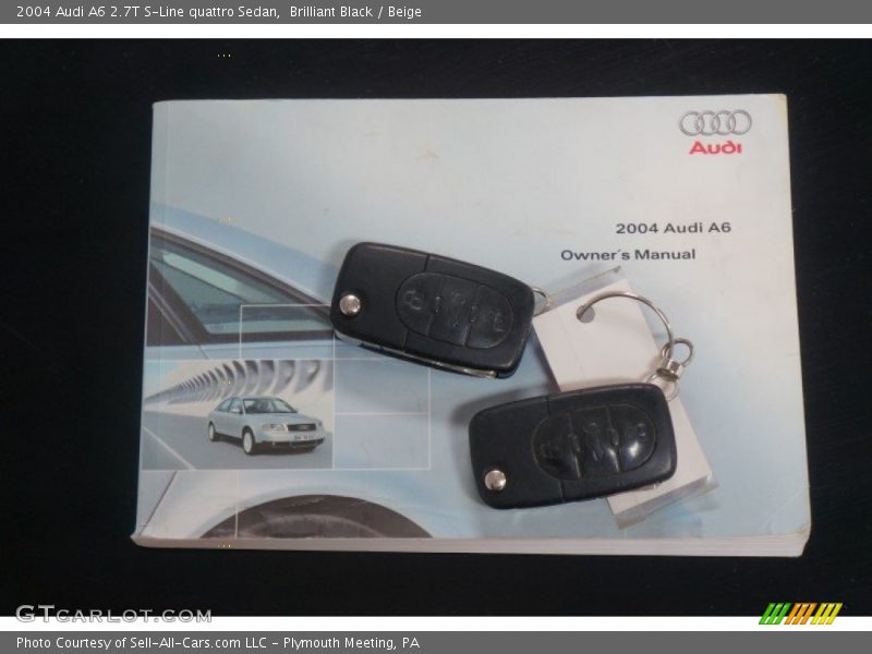 Brilliant Black / Beige 2004 Audi A6 2.7T S-Line quattro Sedan