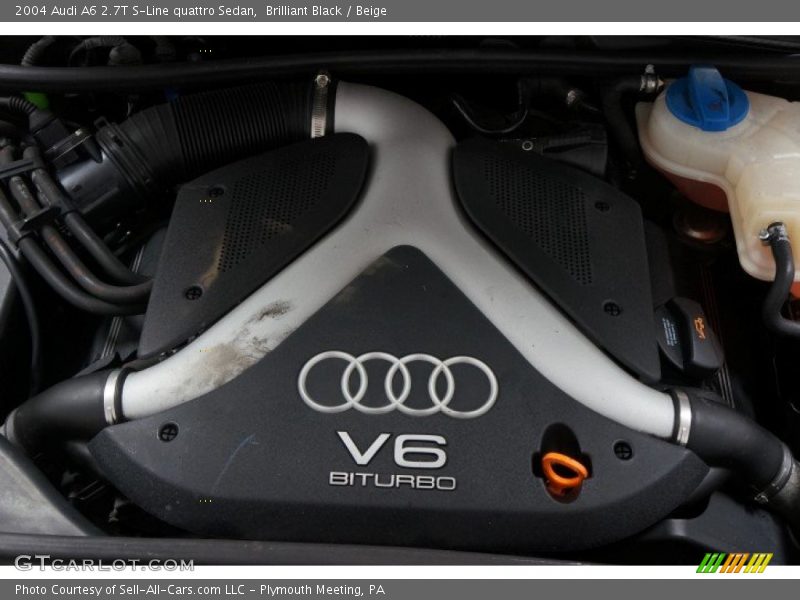 Brilliant Black / Beige 2004 Audi A6 2.7T S-Line quattro Sedan