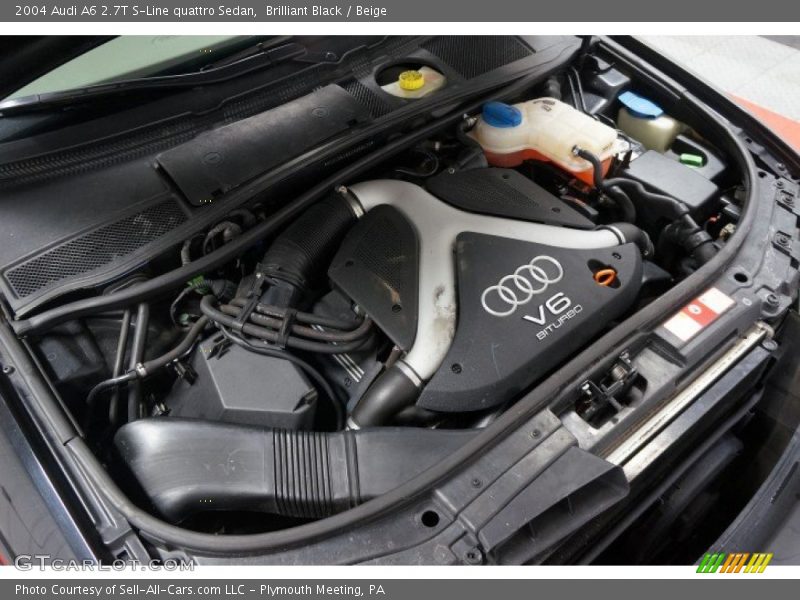 Brilliant Black / Beige 2004 Audi A6 2.7T S-Line quattro Sedan