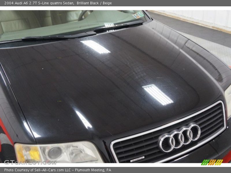 Brilliant Black / Beige 2004 Audi A6 2.7T S-Line quattro Sedan