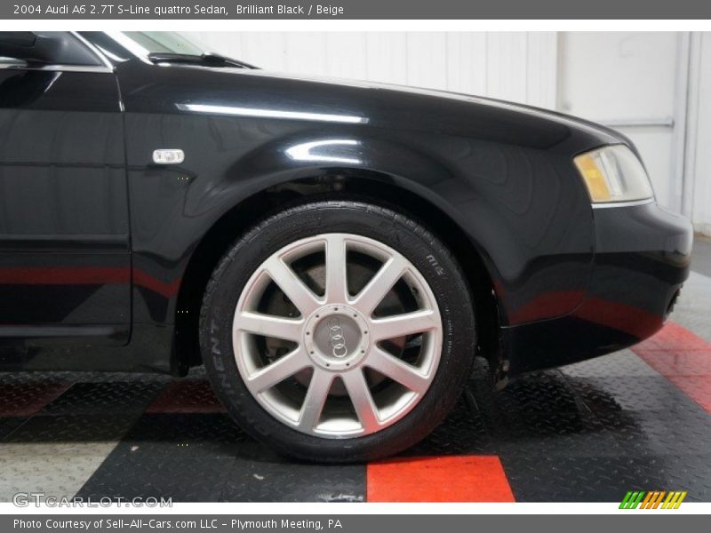 Brilliant Black / Beige 2004 Audi A6 2.7T S-Line quattro Sedan