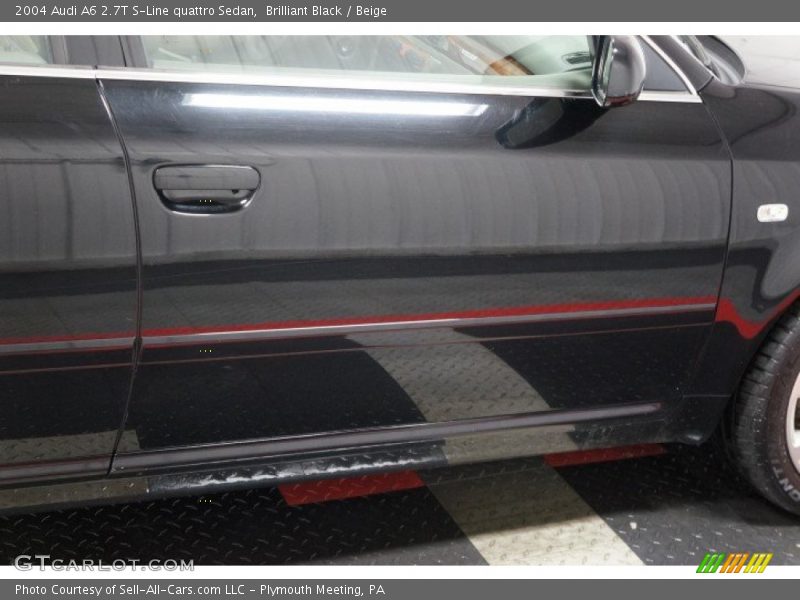 Brilliant Black / Beige 2004 Audi A6 2.7T S-Line quattro Sedan
