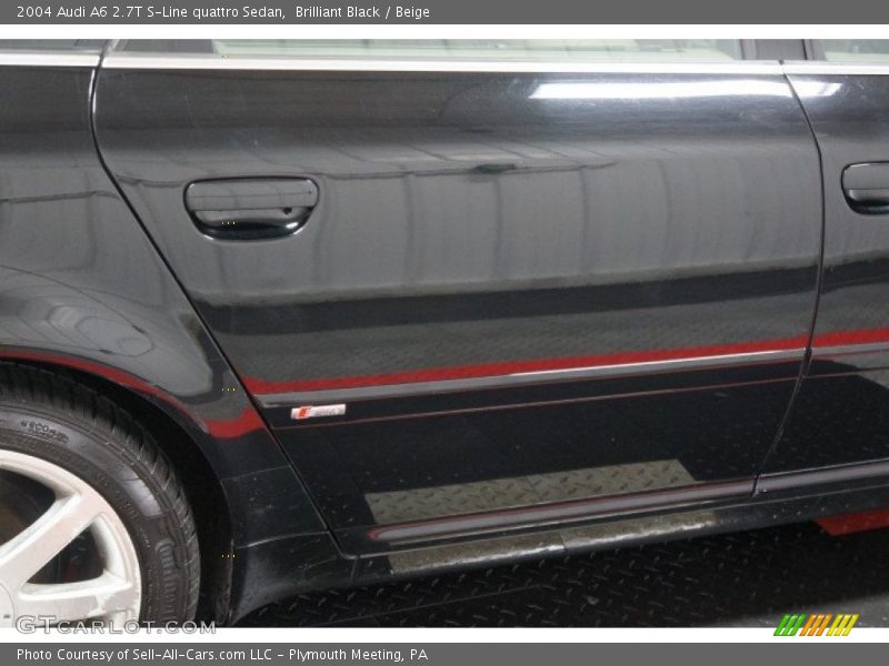 Brilliant Black / Beige 2004 Audi A6 2.7T S-Line quattro Sedan