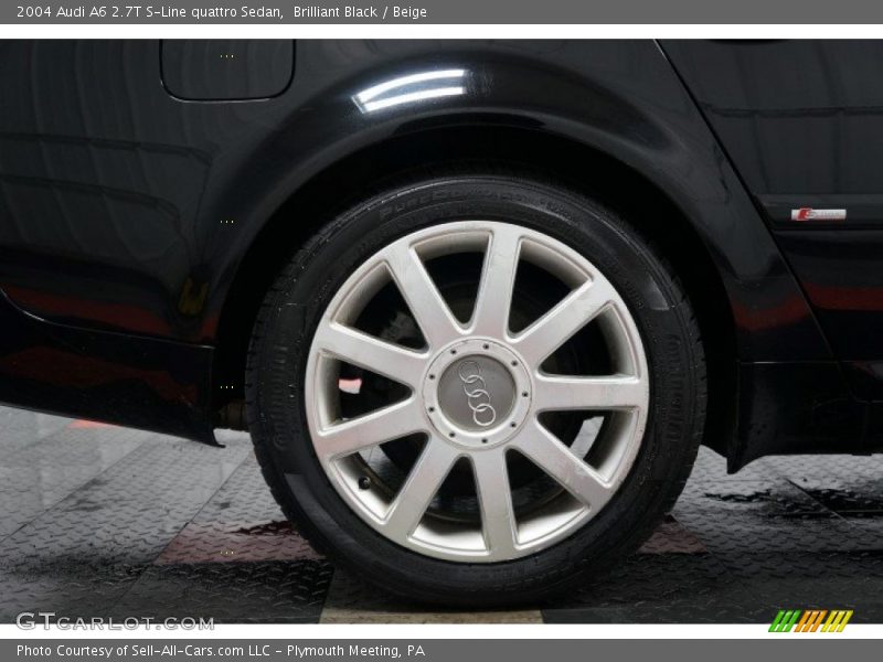 Brilliant Black / Beige 2004 Audi A6 2.7T S-Line quattro Sedan