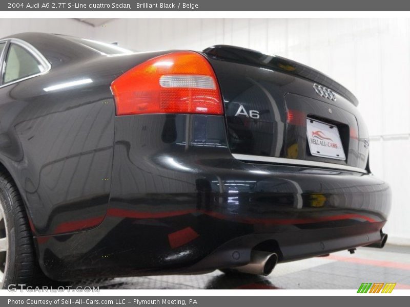 Brilliant Black / Beige 2004 Audi A6 2.7T S-Line quattro Sedan