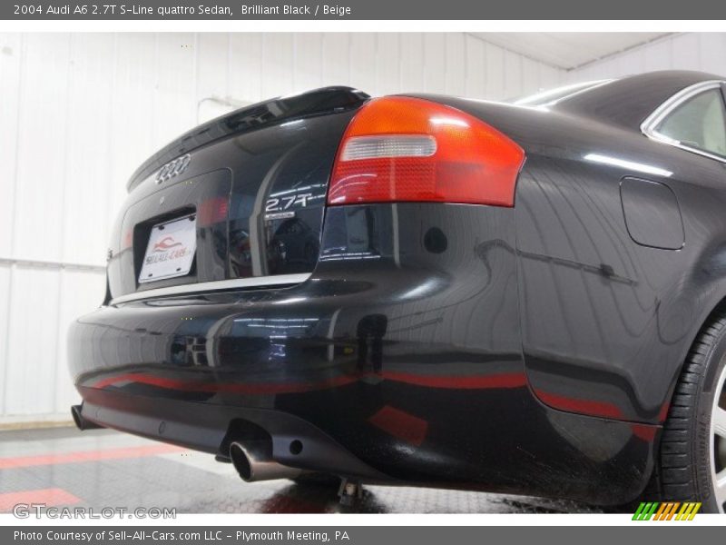 Brilliant Black / Beige 2004 Audi A6 2.7T S-Line quattro Sedan