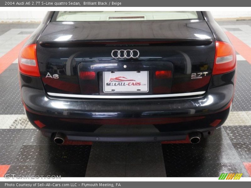 Brilliant Black / Beige 2004 Audi A6 2.7T S-Line quattro Sedan
