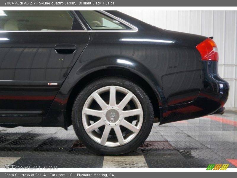 Brilliant Black / Beige 2004 Audi A6 2.7T S-Line quattro Sedan