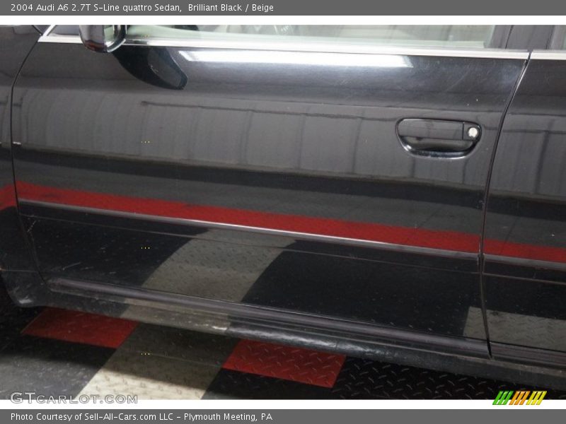 Brilliant Black / Beige 2004 Audi A6 2.7T S-Line quattro Sedan