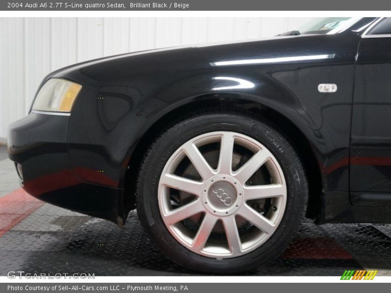 Brilliant Black / Beige 2004 Audi A6 2.7T S-Line quattro Sedan