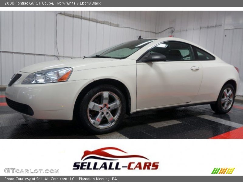 Ivory White / Ebony Black 2008 Pontiac G6 GT Coupe