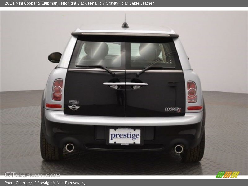 Midnight Black Metallic / Gravity Polar Beige Leather 2011 Mini Cooper S Clubman