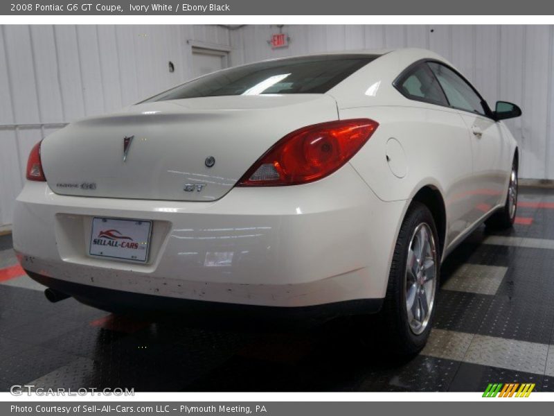 Ivory White / Ebony Black 2008 Pontiac G6 GT Coupe