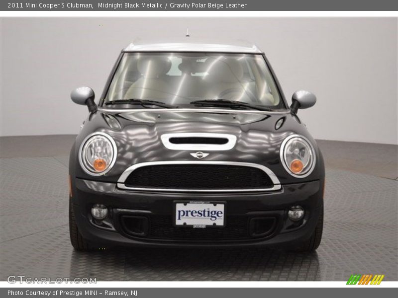 Midnight Black Metallic / Gravity Polar Beige Leather 2011 Mini Cooper S Clubman