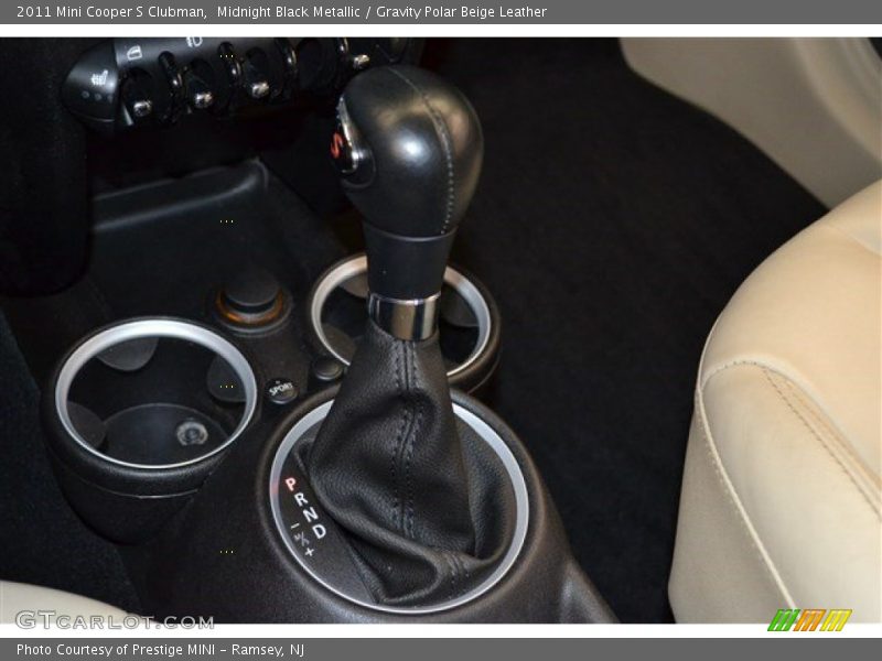 Midnight Black Metallic / Gravity Polar Beige Leather 2011 Mini Cooper S Clubman