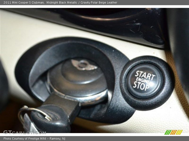 Midnight Black Metallic / Gravity Polar Beige Leather 2011 Mini Cooper S Clubman