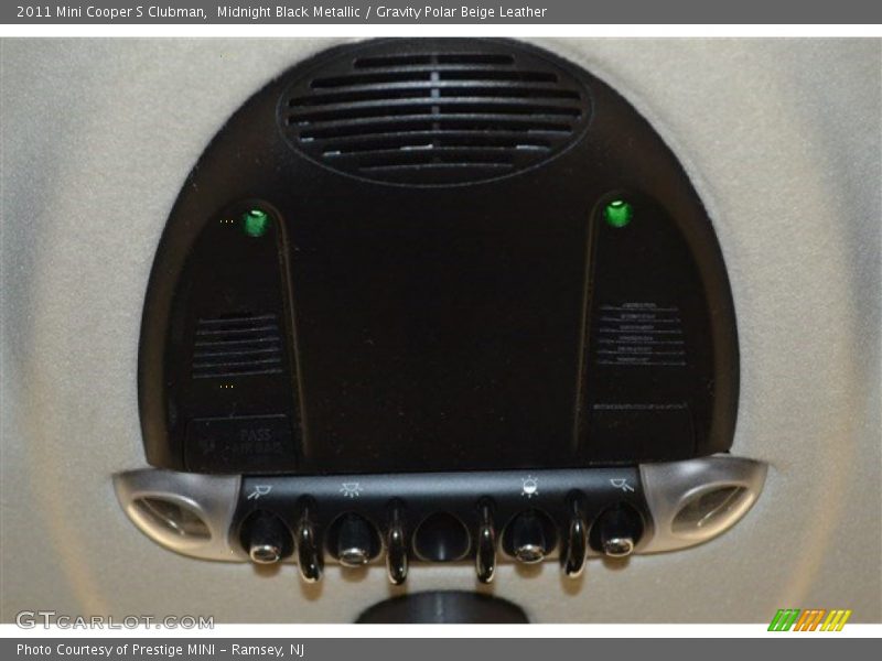 Midnight Black Metallic / Gravity Polar Beige Leather 2011 Mini Cooper S Clubman
