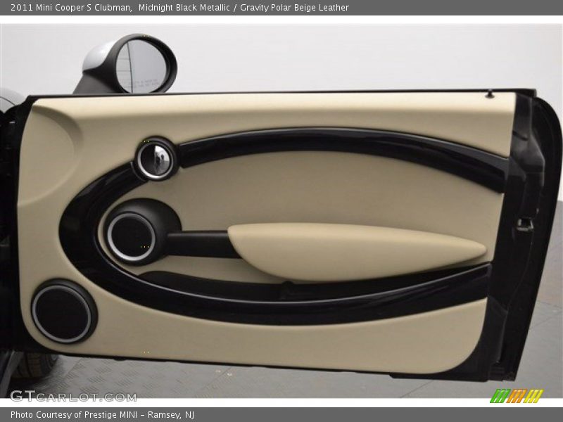 Midnight Black Metallic / Gravity Polar Beige Leather 2011 Mini Cooper S Clubman