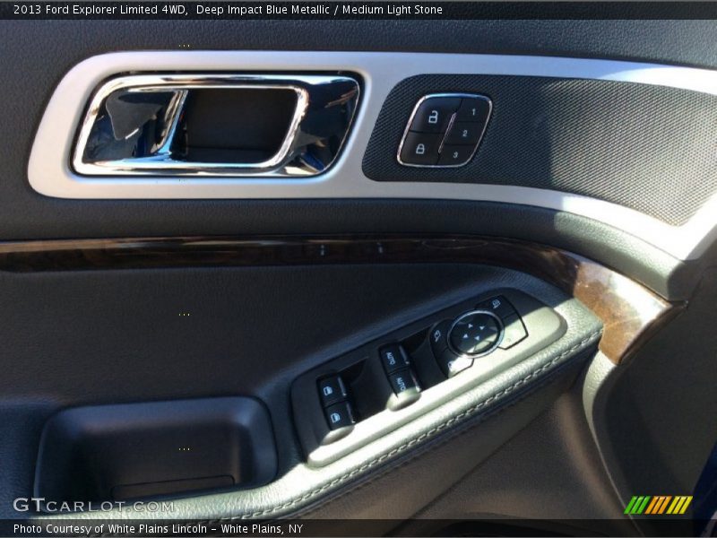 Deep Impact Blue Metallic / Medium Light Stone 2013 Ford Explorer Limited 4WD