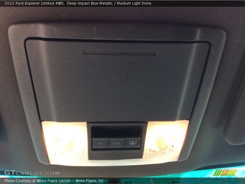 Deep Impact Blue Metallic / Medium Light Stone 2013 Ford Explorer Limited 4WD