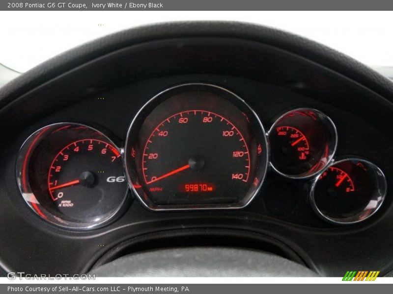 Ivory White / Ebony Black 2008 Pontiac G6 GT Coupe