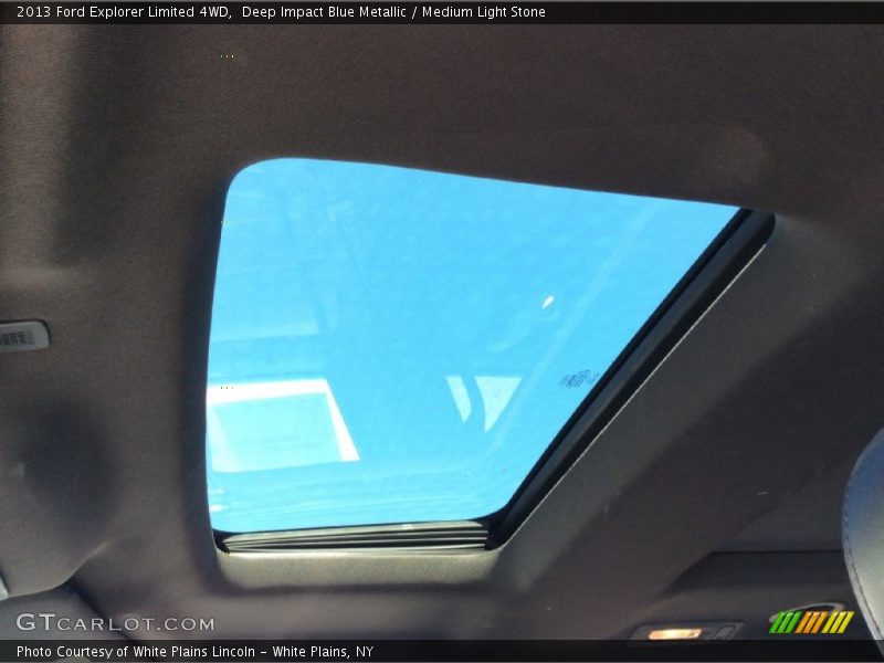 Deep Impact Blue Metallic / Medium Light Stone 2013 Ford Explorer Limited 4WD