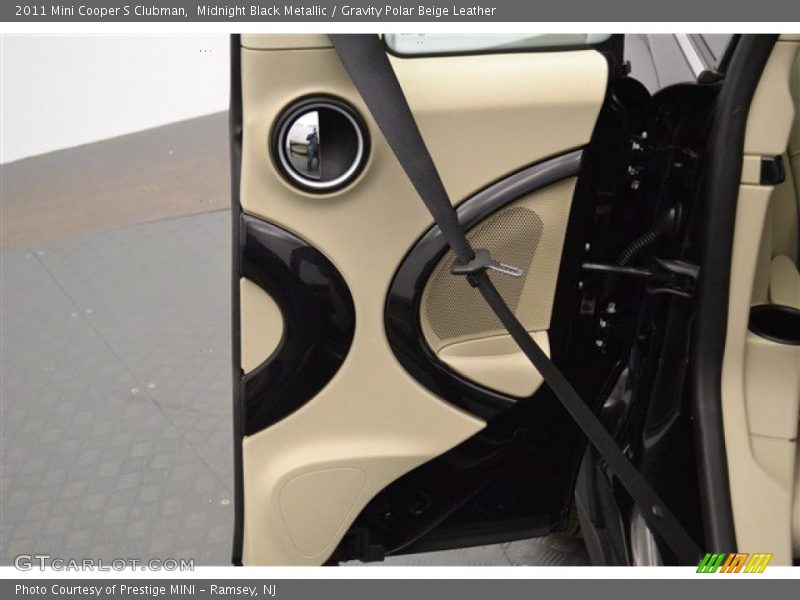 Midnight Black Metallic / Gravity Polar Beige Leather 2011 Mini Cooper S Clubman
