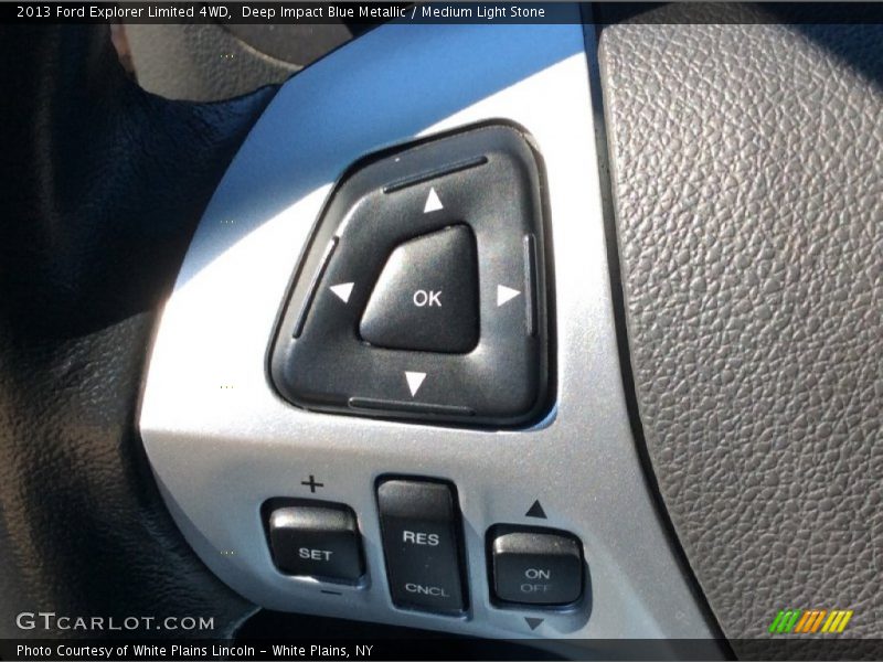 Deep Impact Blue Metallic / Medium Light Stone 2013 Ford Explorer Limited 4WD